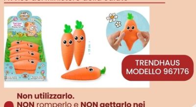 Allerta giocattolo contenete amianto